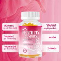 Bonbons gélifiés multivitaminés de qualité alimentaire OEM, favorisant la fertilité prénatale et la santé hormonale, gélifiés pour l'équilibre féminin, 60 gélifiés/flacon
