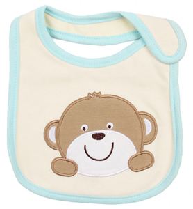 Bavoirs pour bébés en coton biologique réglables et doux pour la peau des petits bébés - Product Image 1