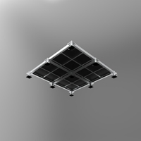 Plateforme de scène mobile en aluminium pour événements et mariages, conception OEM ODM, portable, pour l'extérieur.