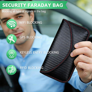 Sacs Faraday pour bloquer les signaux de téléphone portable, pochette pour clés de voiture, protection antivol, pochette de blocage des signaux, <span class=keywords><strong>anti</strong></span>-hack - Product Image 2