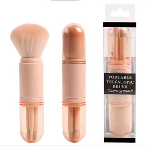 Marque privée 4 en 1 mini pinceaux de <span class=keywords><strong>maquillage</strong></span> de voyage ensemble petits kits de pinceaux de <span class=keywords><strong>maquillage</strong></span> rose compact portable rétractable multi-tâches - Product Image 6