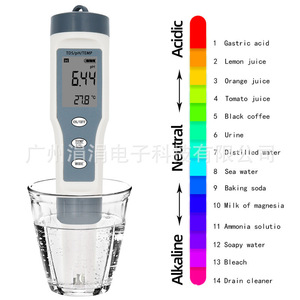เครื่องวัดคุณภาพน้ำ pH TDS EC TEMP 4 in 1 แบบพกพา สำหรับน้ำดื่ม - Product Image 5