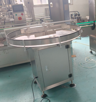 Edelstahl 800mm Durchmesser Runder Flaschen-Drehtisch Zuführmaschine Akkumulations-Drehtisch Entwirrmaschine