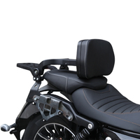 Appuie-dos pliable multifonction pour moto avec porte-bagages arrière pour Benda Rock 250/GreyStone - Appuie-dos réglable pour conducteur et passager