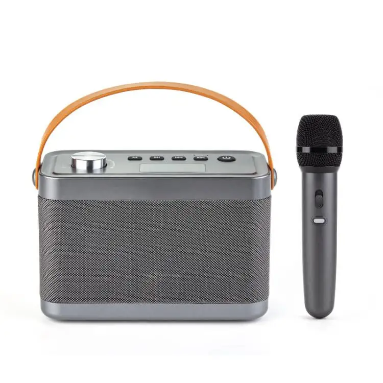 Hochwertiger tragbarer Karaoke-Lautsprecher mit drahtlosen Mikrofonen An das Handy anschließen, um das Ktv-Mikrofon zu Hause zu singen