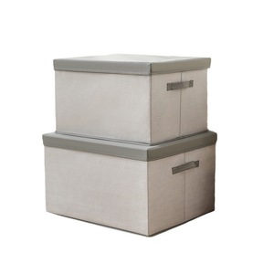 Modern Style Foldable <strong>Wardrobe</strong> Tidy New Rectangular Aluminum Fabric Clothes <strong>Storage</strong> Box Lid Household Articles <strong>Storage</strong> <strong>Solution</strong> - Product Image 5