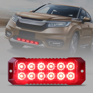 Feux stroboscopiques d'urgence <span class=keywords><strong>LED</strong></span> <span class=keywords><strong>12</strong></span> <span class=keywords><strong>LED</strong></span> Rouge Feux stroboscopiques d'avertissement Feux clignotants d'urgence Barre lumineuse pour voiture camion fourgon véhicule tout-terrain - Product Image 1