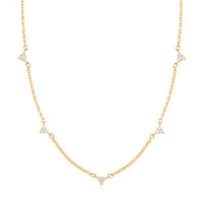 Collar de Moda con Cadena de Plata y Oro con Circonitas Simuladas de Diamante, Joyerí<span class=keywords><strong>a</strong></span> Moderna <span class=keywords><strong>para</strong></span> <span class=keywords><strong>Regalos</strong></span> del Dí<span class=keywords><strong>a</strong></span> de la Madre - Product Image 5