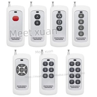 Control remoto de 433MHz DC 12V Control remoto inteligente inalámbrico 4 botones para interruptor de luz LED de pared Control remoto Dropshipping