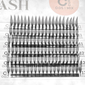 Vente en gros 12 rangées d'extensions de cils à flèche sur le thème de la bande dessinée super douce préfabriquée spéciale greffage beauté CC marque privée - Product Image 5