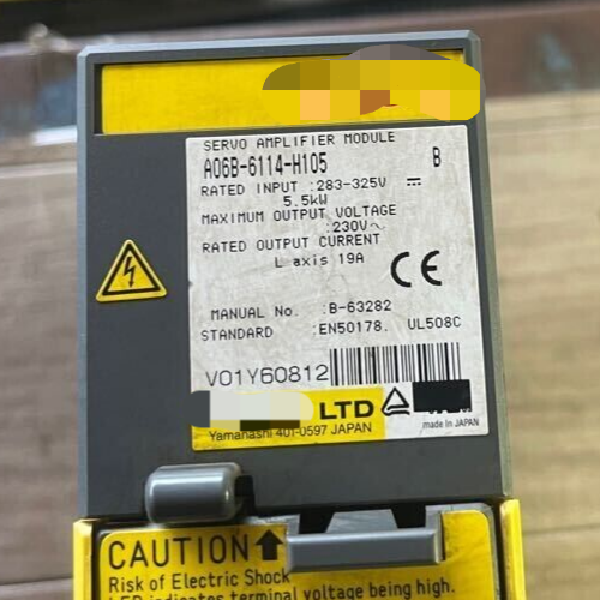A06B-6114-H105 B Servo Amplifier Module Removed From the Working Machine