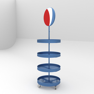 Factory Customized Metal Round Commercial <strong>Shelves</strong> and Beverage Display Racks - Product Image 1