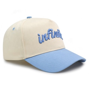 Vente en gros Logo brodé personnalisé Hommes Femmes Tendance <span class=keywords><strong>5</strong></span> Panel Two Snapback Dad Hats Vintage Sports Baseball Cap - Product Image 6