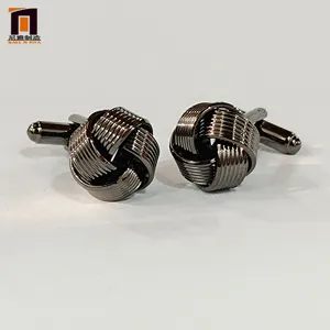 Personalized Supplier Cheap Custom Logo Cufflinks Luxury Metal Cuff Links And Tie Clip Men'S Suit Shirt Cufflinks For Men