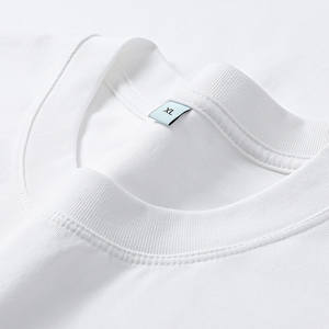 カスタムロゴ新デザイン高級半袖コットン/Soronaメンズ男女兼用OEMロゴブランク無地カスタムコットンTシャツ - Product Image 2