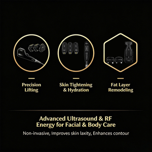 อุปกรณ์ 3-in-1 สีดำทองแนวตั้ง: มีด + ปืนฉีด + เทอร์โมฟอร์มมิ่ง – สร้างรูปร่างใบหน้าและร่างกายแบบ 3 มิติโดยไม่เสียเวลา - Product Image 3