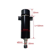 Kit complet de moteur de broche de machine-outil refroidi par air 300W-800W, broche cylindrique 52mm pour gravure CNC