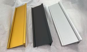 Placa de identificación personalizada con logotipo grabado, placa de identificación de metal cepillado, placa de identificación de perfil de extrusión de aluminio anodizado de alto brillo - Product Image 4