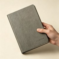 Carnet à couverture rigide en cuir PU souple, journal personnalisé gaufré, format A5, cadeau d'entreprise