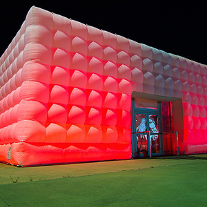 Xz OEM ODM ngoài trời trắng lớn Inflatable hiển thị Cube với đèn LED không thấm nước triển lãm lều - Product Image 1