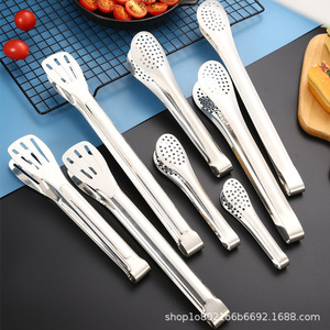 Pinces alimentaires en acier inoxydable, 2 pièces, multifonctions, pour barbecue, steak, cuisson, ustensiles de cuisine - Product Image 3