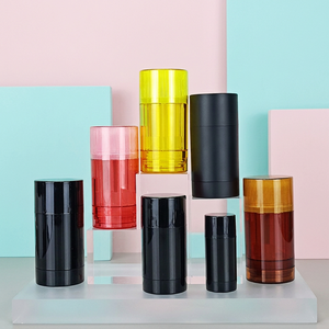 Tubos de desodorante en barra giratorios multicolor con logotipo personalizado, bajo MOQ, al por mayor, envases vacíos de plástico giratorios para bálsamo de perfume sólido - Product Image 2