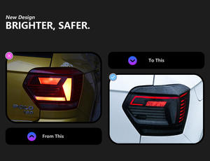 <span class=keywords><strong>Feux</strong></span> de voiture pour VW Polo <span class=keywords><strong>Feux</strong></span> arrière à LED 19-24 Polo Signal dynamique <span class=keywords><strong>Feux</strong></span> arrière Animation <span class=keywords><strong>Stop</strong></span> arrière Frein Marche arrière Accessoires - Product Image 2