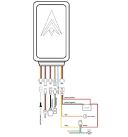 Traceur GPS CA006 Moto 4G GSM Étanche IP67 Communication vocale bidirectionnelle Bouton SOS Système de gestion de flotte RFID
