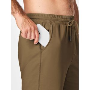 Custom Men's Gym <b>Shorts</b> Cotton 7\" Zipper Pocket Sweat <b>Shorts</b> Elastic Waist Loose Fit 2-in-1 Pattern Size XS Logo <b>Decoration</b> - Product Image 3