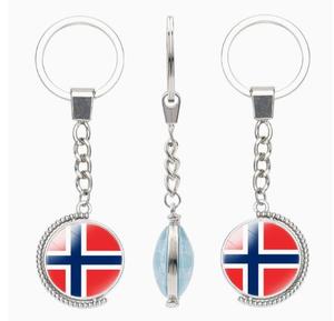 Llavero con Gema del Tiempo de Noruega, Productos Nuevos, Llavero con Gema del Tiempo con Banderas de Países de Europa - Product Image 1