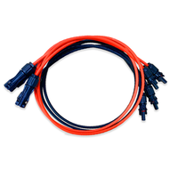 Venta al por mayor 2.5mm2 4mm2 6mm2 10mm2 cable de extensión PV cable solar con macho y FEMA