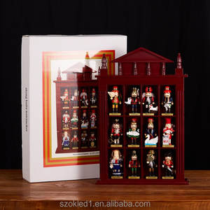 Vente en gros de figurines en bois bon marché 12 mois Maison de Noël Collection artistique Décorations Ornement <span class=keywords><strong>Soldat</strong></span> <span class=keywords><strong>Casse</strong></span>-<span class=keywords><strong>Noisette</strong></span> de luxe - Product Image 5