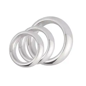 40/45/50mm zur Auswahl Metall Edelstahl Cock Rings männlich Verzögerung der Ejakulation harte Verhinderung Impotenz Penisverschluss Sexspielzeug