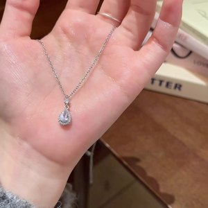 Collana a catena con motivo geometrico chiaro per ragazze alla moda all'ingrosso gioielli in acciaio inossidabile - Product Image 3