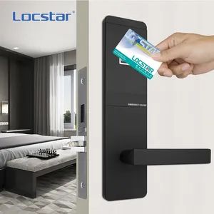 2024 Locstar Best Selling Security Card Management System Software Electronic Keyless Door Lock For Hotel Doors