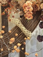 Groothandel Senior Bloemendesign Verschillende Soorten Kunstbloemen Oranje Kleur Bloem voor Bruiloftdecoratie Herfstthema