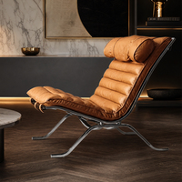 Chaises de salon en cuir microfibre souple avec coussin, chaise de salle à manger moderne en bois massif personnalisée pour la maison