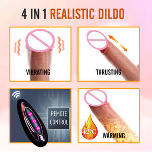 Sex Shop Drahtlose Fernbedienung Schub Silikon Anal Dildo Vibrator Starker Saugnapf Kunst gummi Penis - Product Image 2