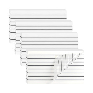 Notas Adhesivas Rectangulares Transparentes de PET Impermeables Blancas Personalizadas al por Mayor - Product Image 1