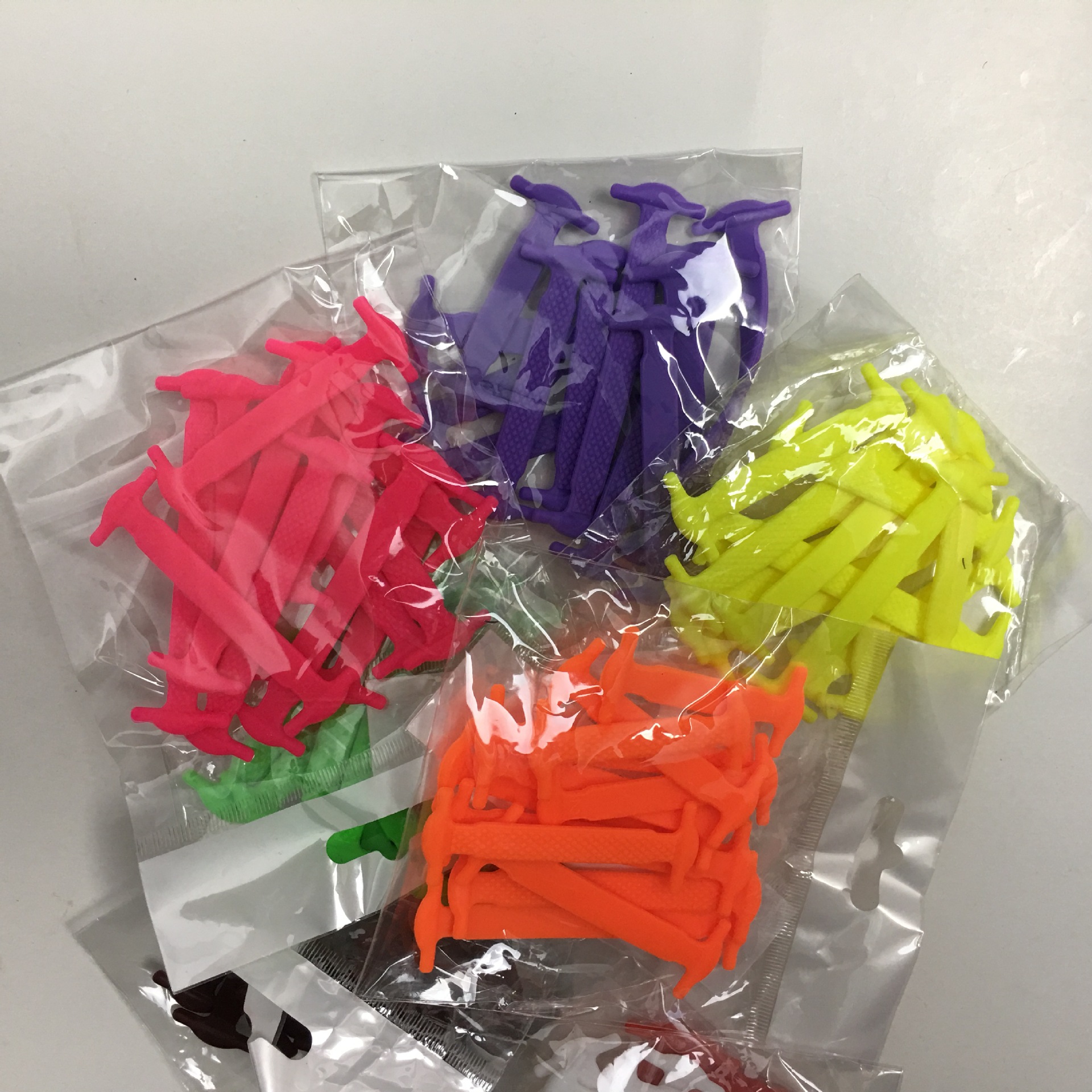 16pcs/set Silicone Elastic Shoelaces Creative No Tie Shoe Laces FASHION SHOES SHOW Quick Shoe Lace