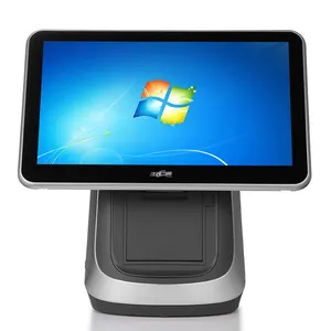 Full Hd 15.6 Dual Touch Screen All In 1 POS S Android POS System POS Terminal Point Of Sale Cash Registrar