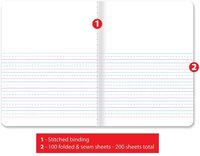 De 12 Pack línea punteada de gobernado composición libro diario de los niños Cuadernos para los estudiantes de primaria