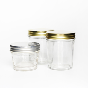 Bocaux en conserve pour <span class=keywords><strong>caviar</strong></span>, gelée, confiture, mini bocaux Mason coniques à épices à large bouche avec couvercle en métal pour le stockage de la cuisine - Product Image 1