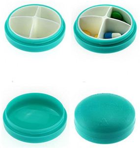 Boîte à pilules à 4 compartiments avec logo personnalisé, idéale pour les voyages et facile à ouvrir - Product Image 4