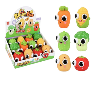 Jouet à presser créatif Dinosaure Regardant - Jouet anti-stress mignon et amusant en forme de légumes et de fruits simulés - Product Image 6