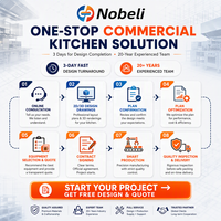 Plaque de cuisson professionnelle à gaz avec four, en acier inoxydable, gril à surface plate, économie d'énergie, réduction du bruit, GPL pour restaurant