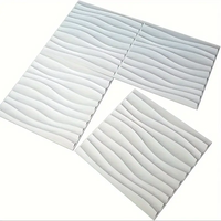 Panneaux muraux 3D en PVC imperméables, ignifuges, faciles à nettoyer, avec texture ondulée et étoilée pour la décoration murale de la chambre à coucher