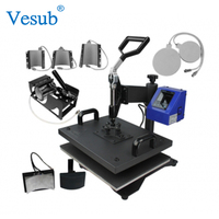 OFFRE SPÉCIALE Haute qualité Multifonctionnel 5 en 1 Combo Sublimation Presse Machine Pour La vente en gros