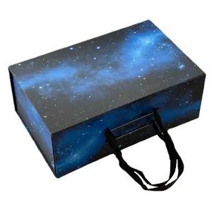 कार्डबोर्ड खाली कस्टम जूता पेपर बॉक्स एम्पाक्स पैरा जैबोन्स छोटे MOQ थोक पैकिंग हैंड स्ट्रैप काले उत्पाद पैकेजिंग