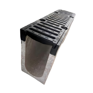 Drenaje de agua de lluvia de hormigón polímero D400 de alta resistencia con cubierta de hierro dúctil para construcción y bienes raíces - Product Image 3